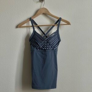 Lorna Jane Blue Strappy Tank Top